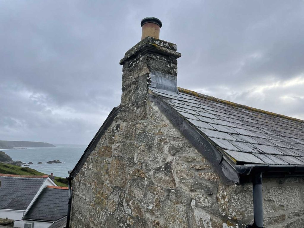 Granite Wall Repair Cornwall for Traditional and Historic Buildings 4 Granite Wall Repair Cornwall Chimneys and Gable Walls